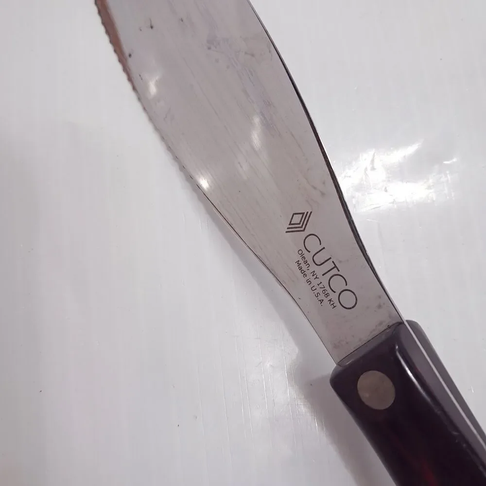 CUTCO Spatula Spreader classic brown 1768 KH serrated edge tool Olean made USA